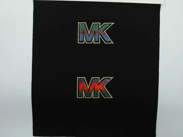 牙刷绣渐变字母立体刺绣(MK)