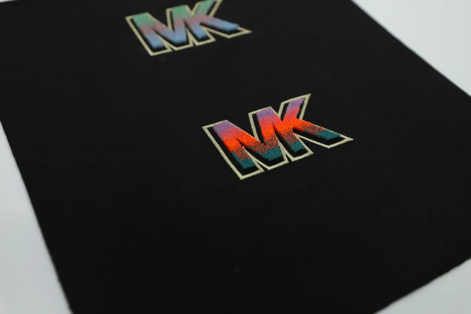 MK渐变牙刷绣定制｜草坪绣加工 图2