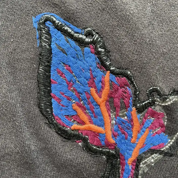 暗黑神话金鳞美人鱼卫衣胸前扁金线绣花片 图4