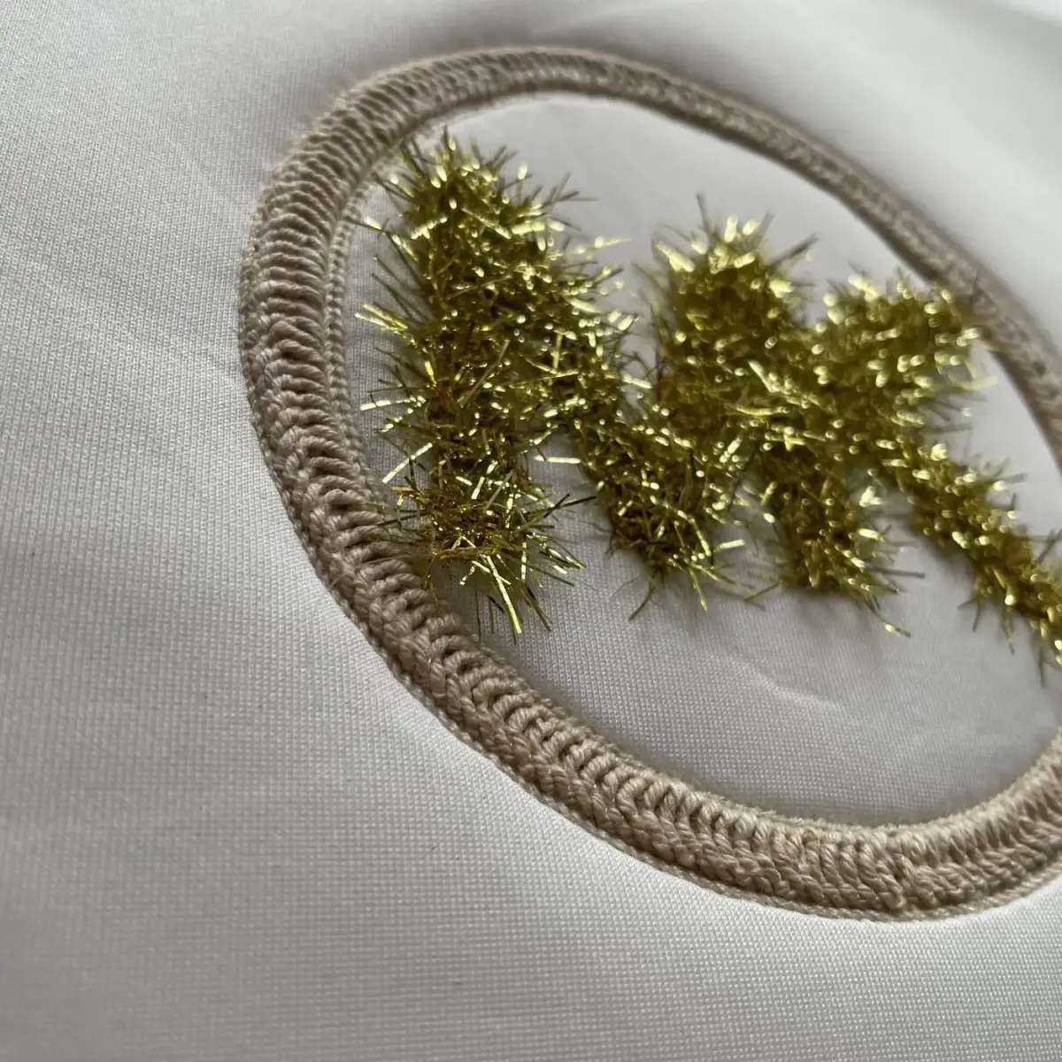 圣诞节日风金葱线立体字母布贴绣花徽章 图2