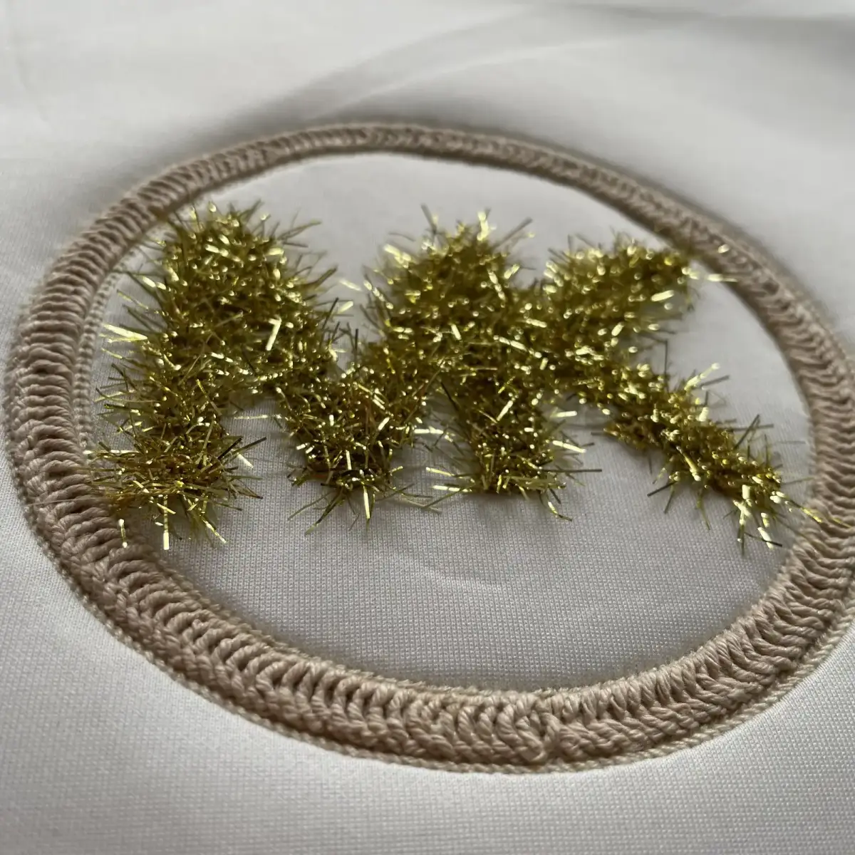 圣诞节日风金葱线立体字母布贴绣花徽章 图4