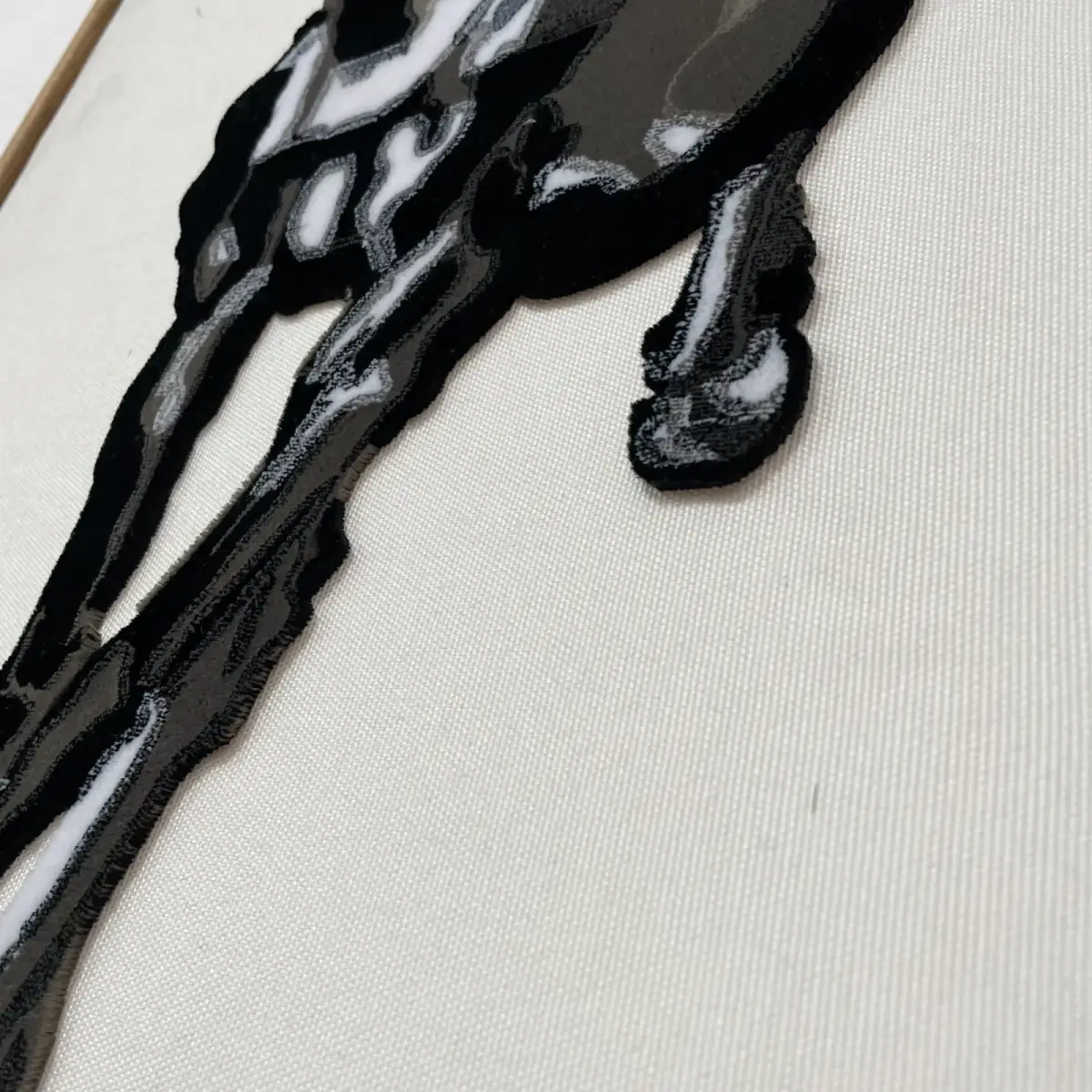 新中式马到成功徐悲鸿奔马牙刷绣玄关壁画 图3